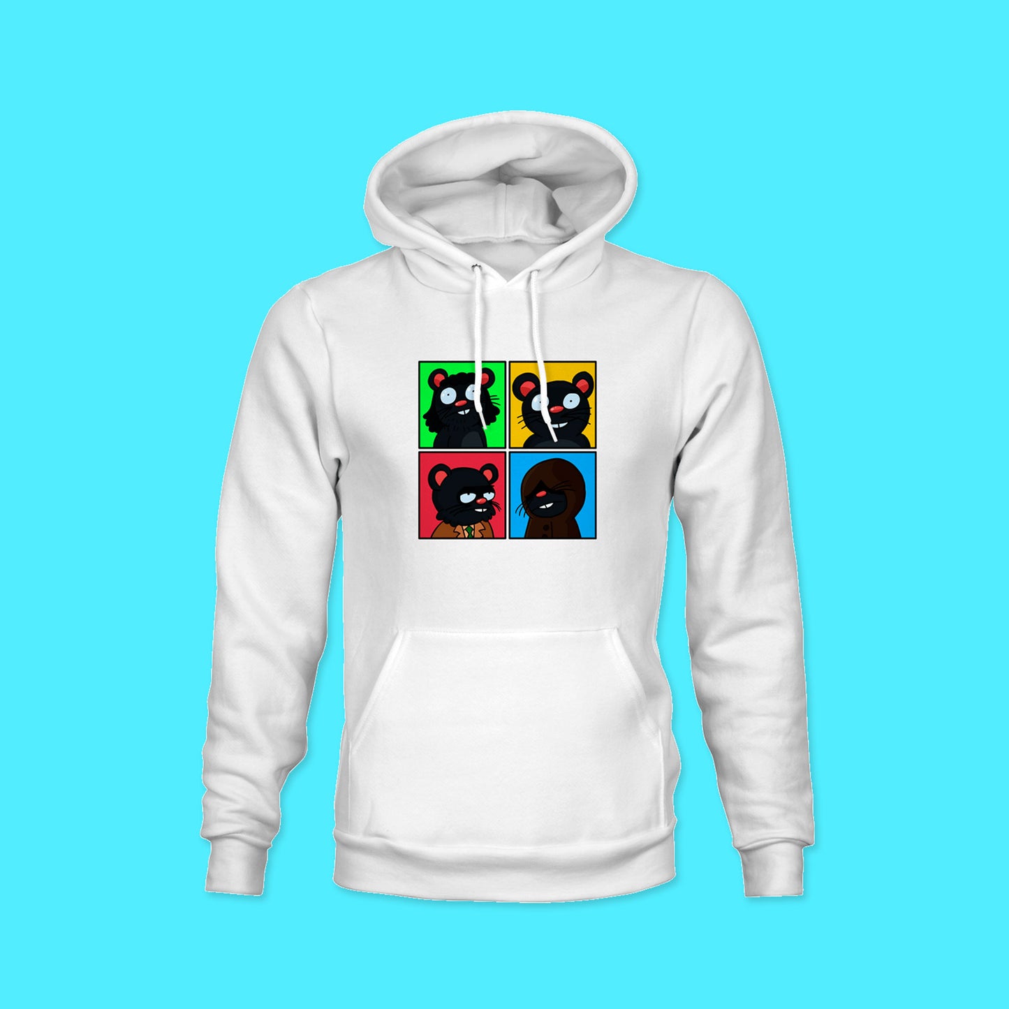 THE OZAN SHOW | HVIT HOODIE | ROTTETRYNE