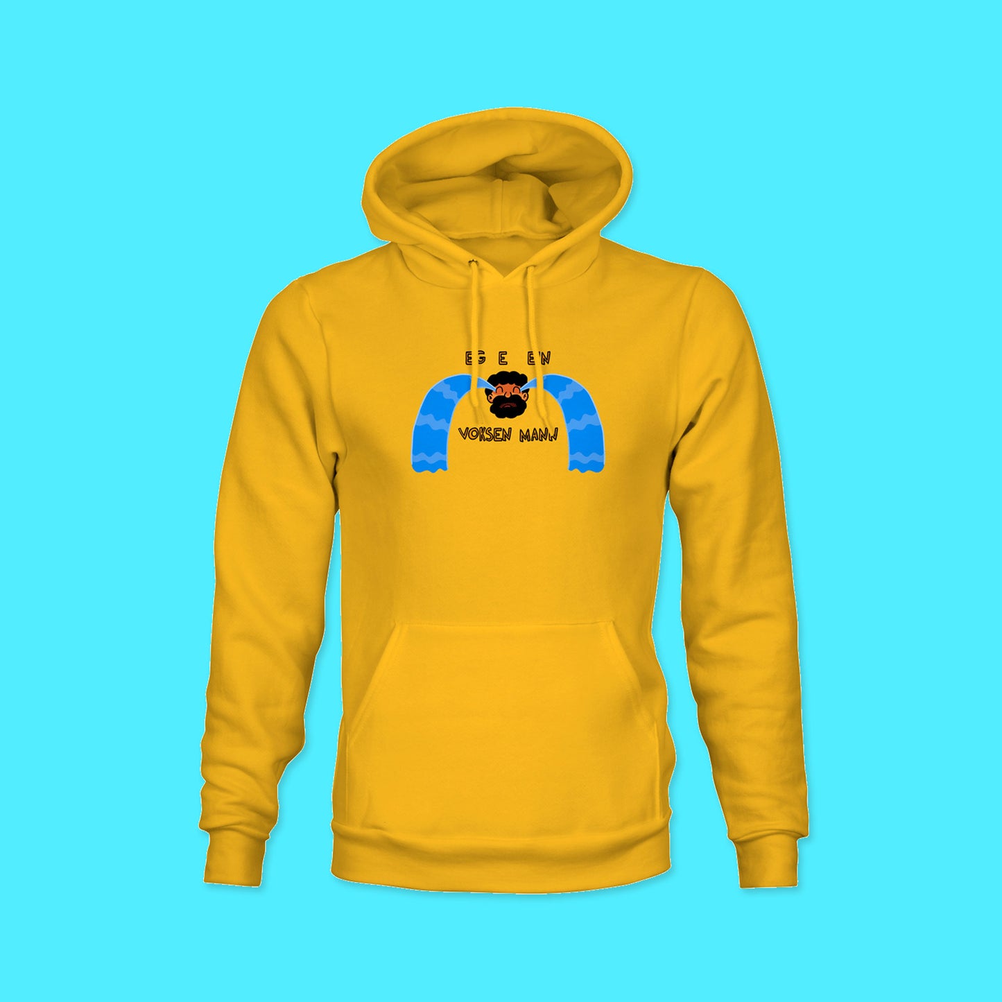 THE OZAN SHOW | GUL HOODIE | VOKSEN MANN